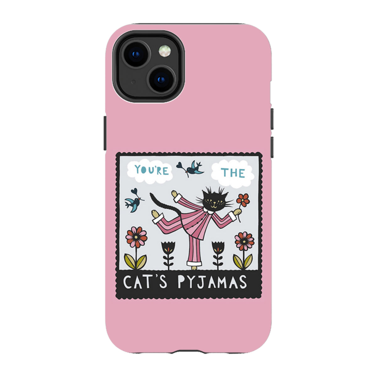 iPhone Tough Case - Cats Pyjamas Pink By Suzy Taylor