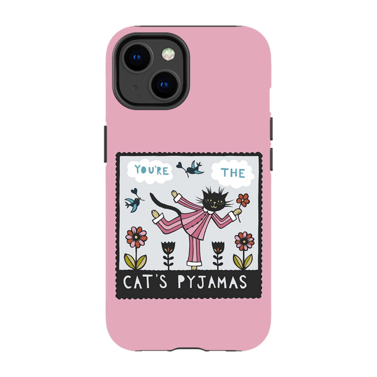 iPhone Tough Case - Cats Pyjamas Pink By Suzy Taylor