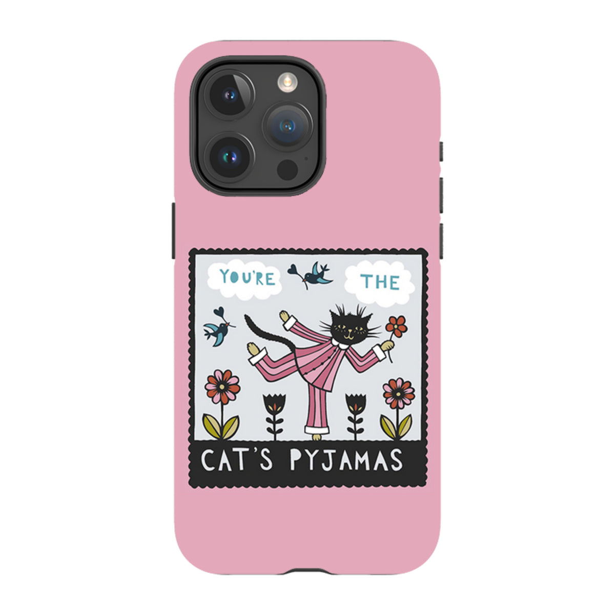 iPhone Tough Case - Cats Pyjamas Pink By Suzy Taylor
