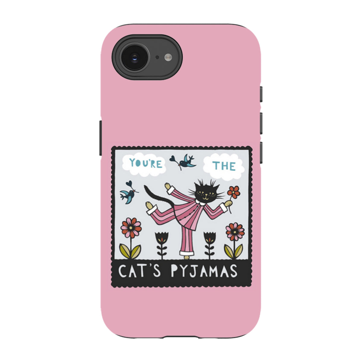 iPhone Tough Case - Cats Pyjamas Pink By Suzy Taylor