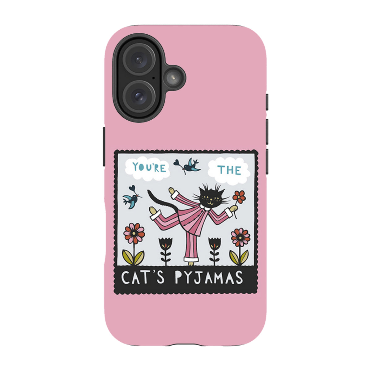 iPhone Tough Case - Cats Pyjamas Pink By Suzy Taylor