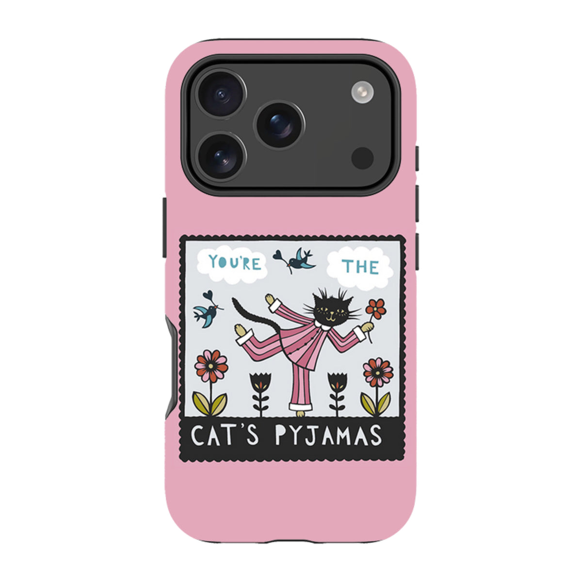 iPhone Tough Case - Cats Pyjamas Pink By Suzy Taylor