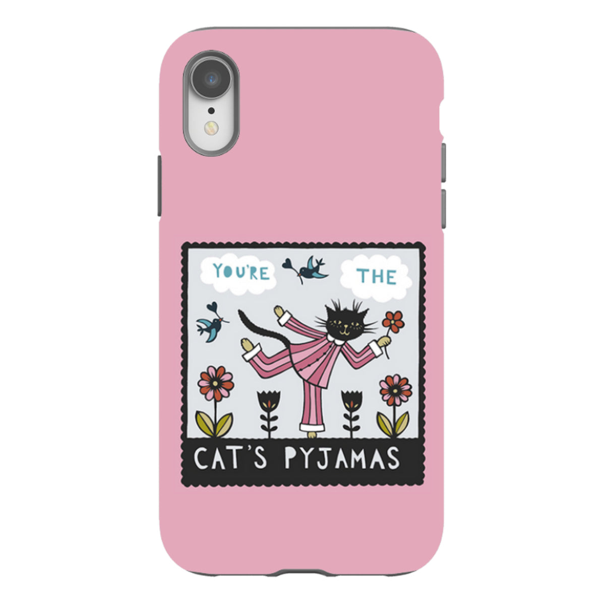iPhone Tough Case - Cats Pyjamas Pink By Suzy Taylor