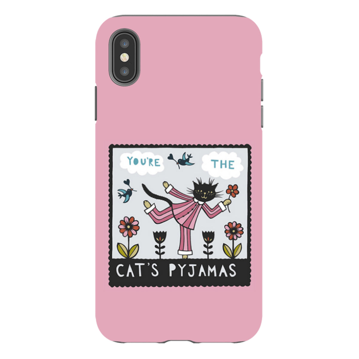 iPhone Tough Case - Cats Pyjamas Pink By Suzy Taylor