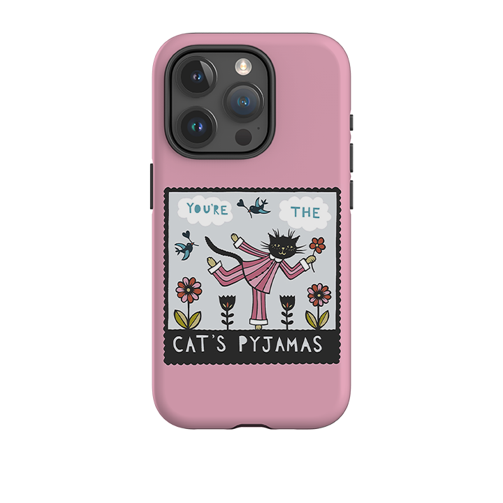 iPhone Tough Case - Cats Pyjamas Pink By Suzy Taylor