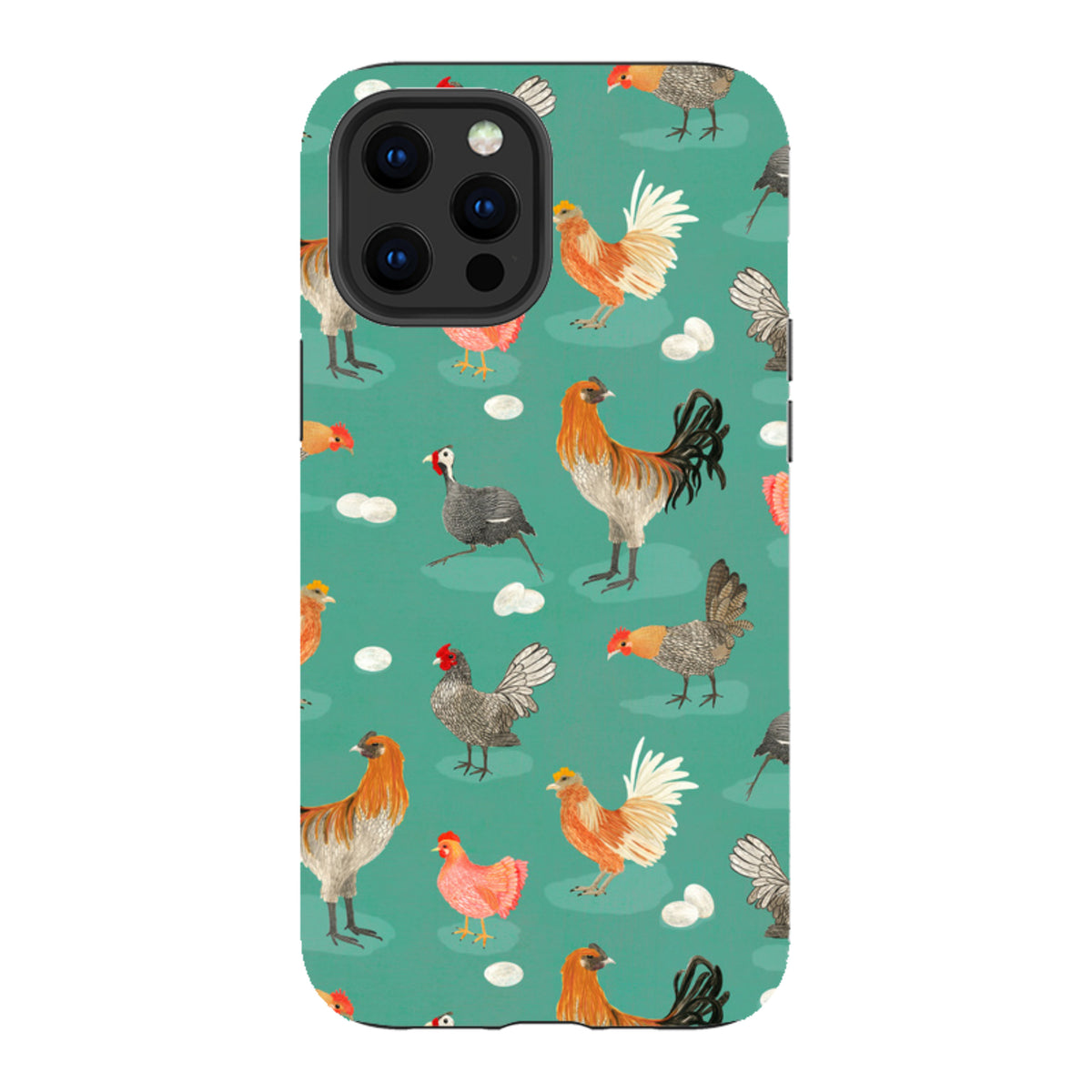iPhone Tough Case - Chicken Teal By Katherine Quinn