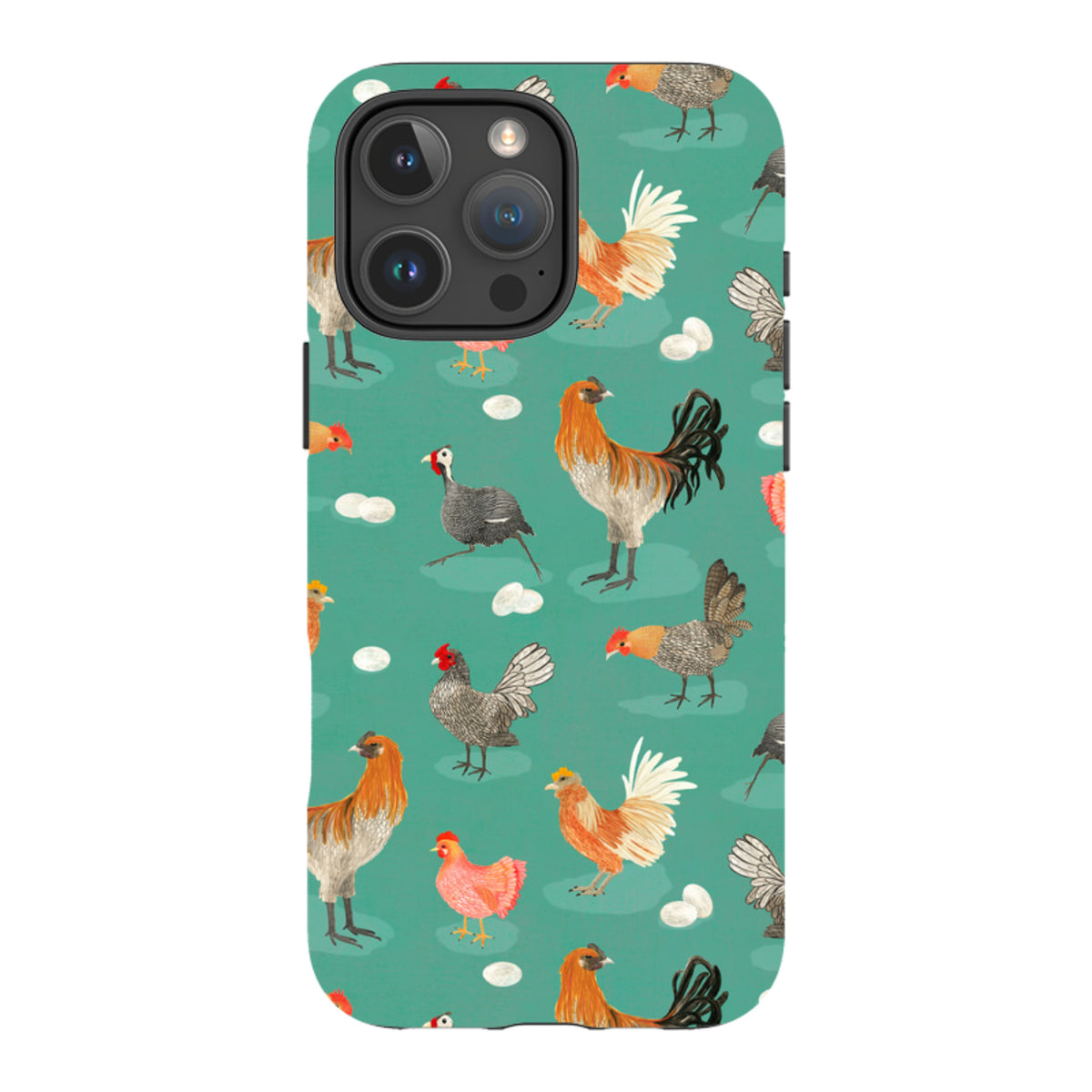 iPhone Tough Case - Chicken Teal By Katherine Quinn