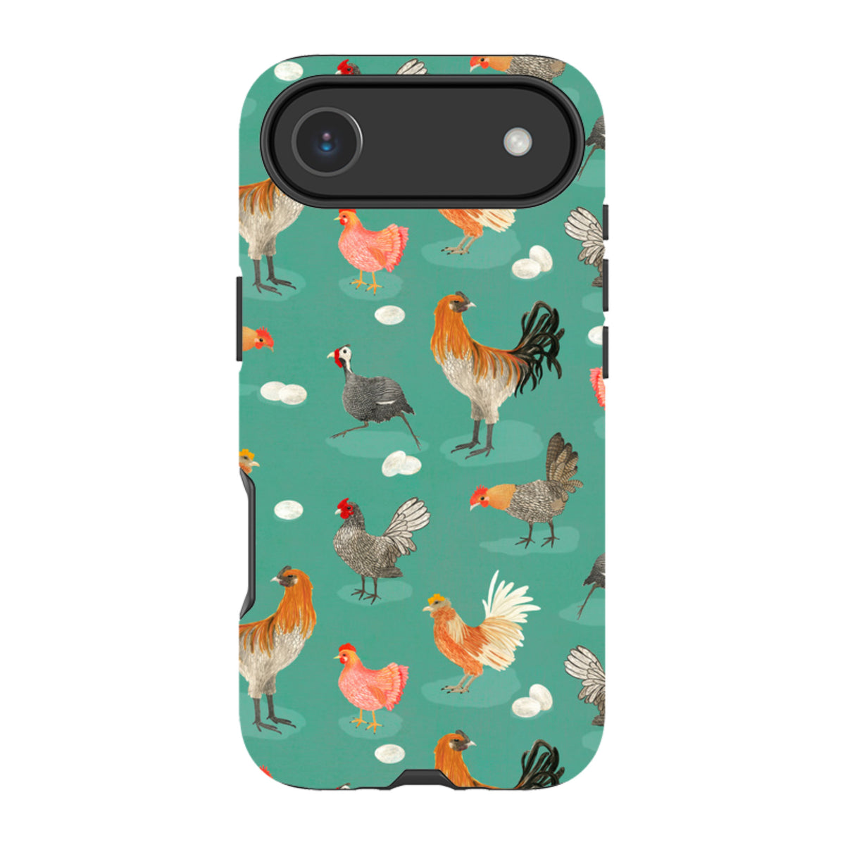 iPhone Tough Case - Chicken Teal By Katherine Quinn