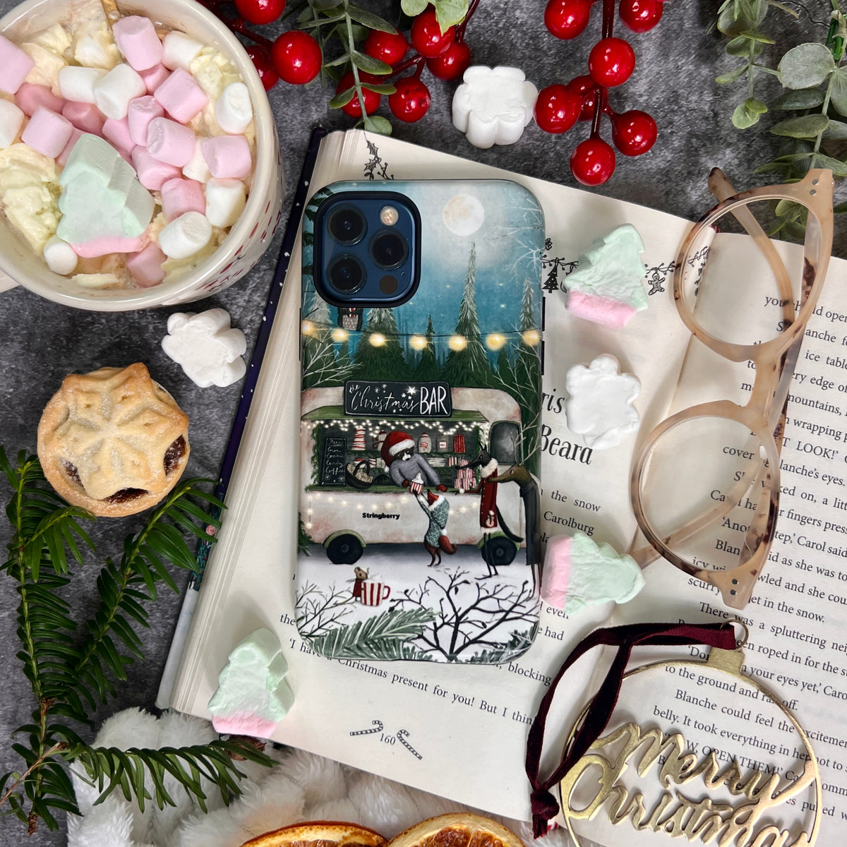 iPhone Tough Case - Christmas Bar By Maja Lindberg