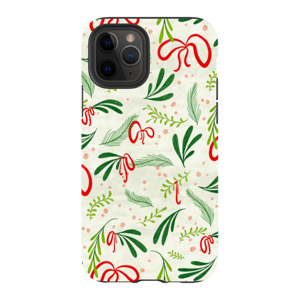 iPhone Tough Case - Christmas Bows By Katherine Quinn