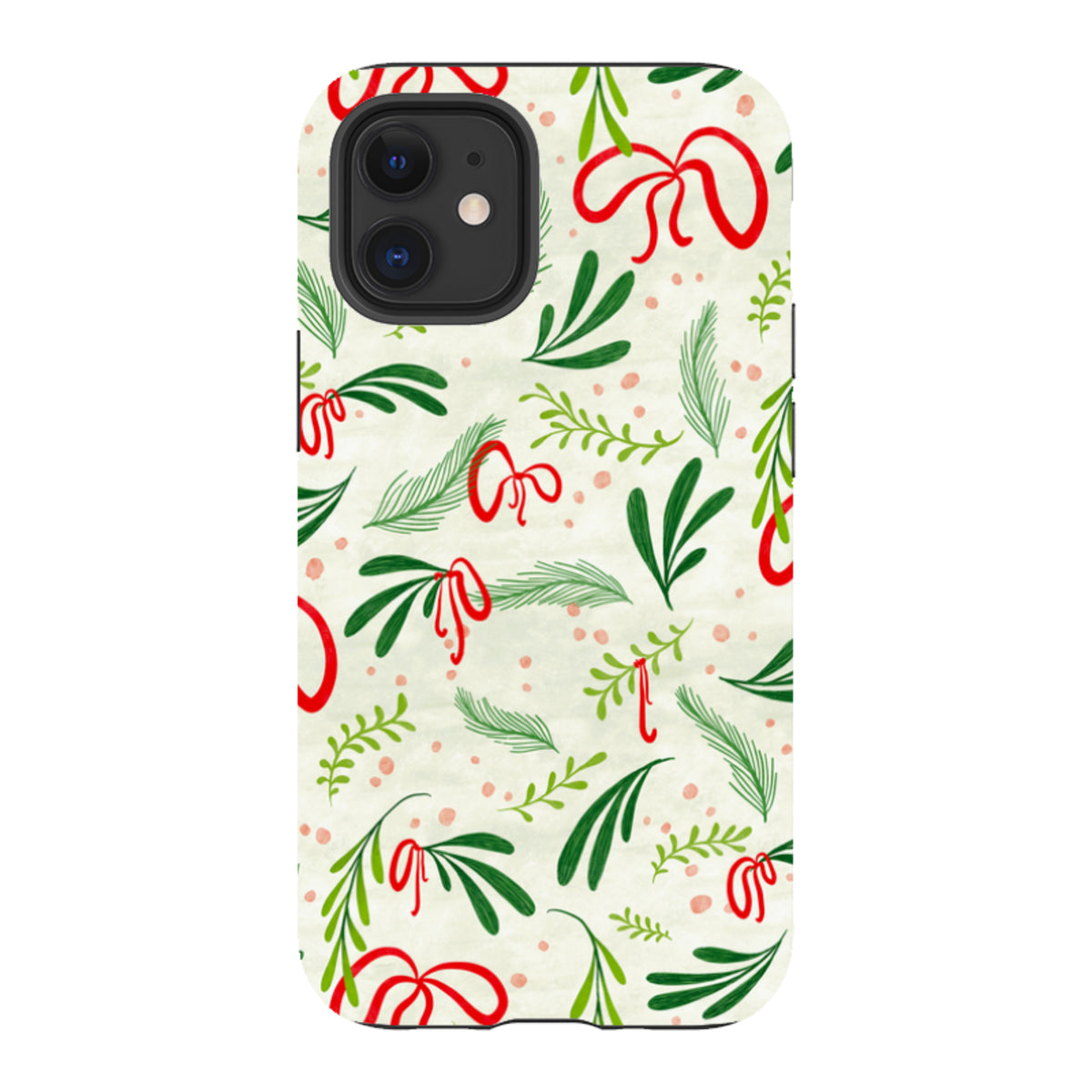 iPhone Tough Case - Christmas Bows By Katherine Quinn