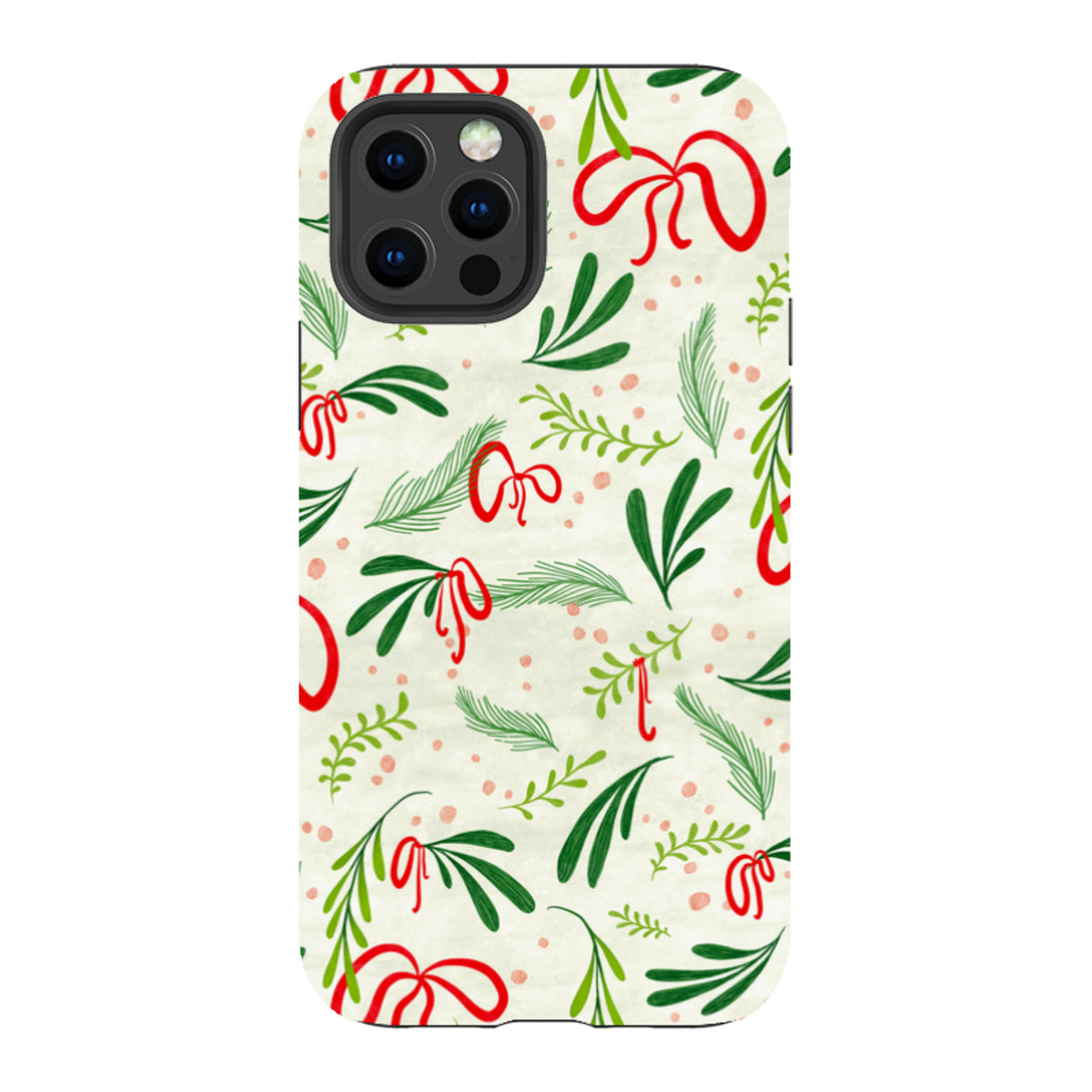 iPhone Tough Case - Christmas Bows By Katherine Quinn