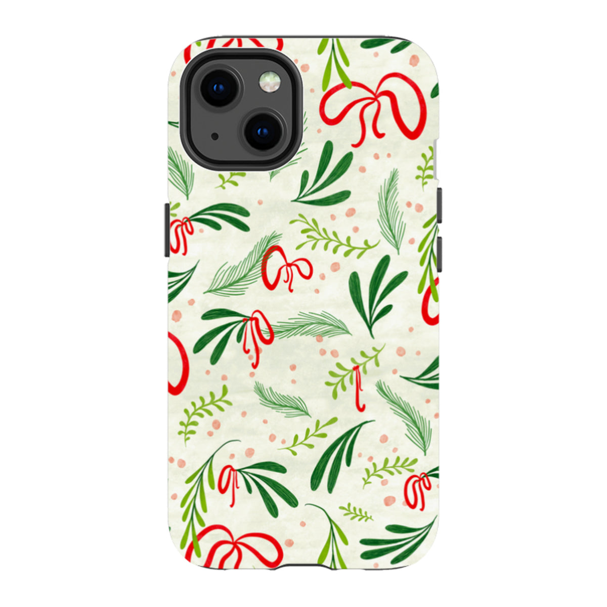 iPhone Tough Case - Christmas Bows By Katherine Quinn