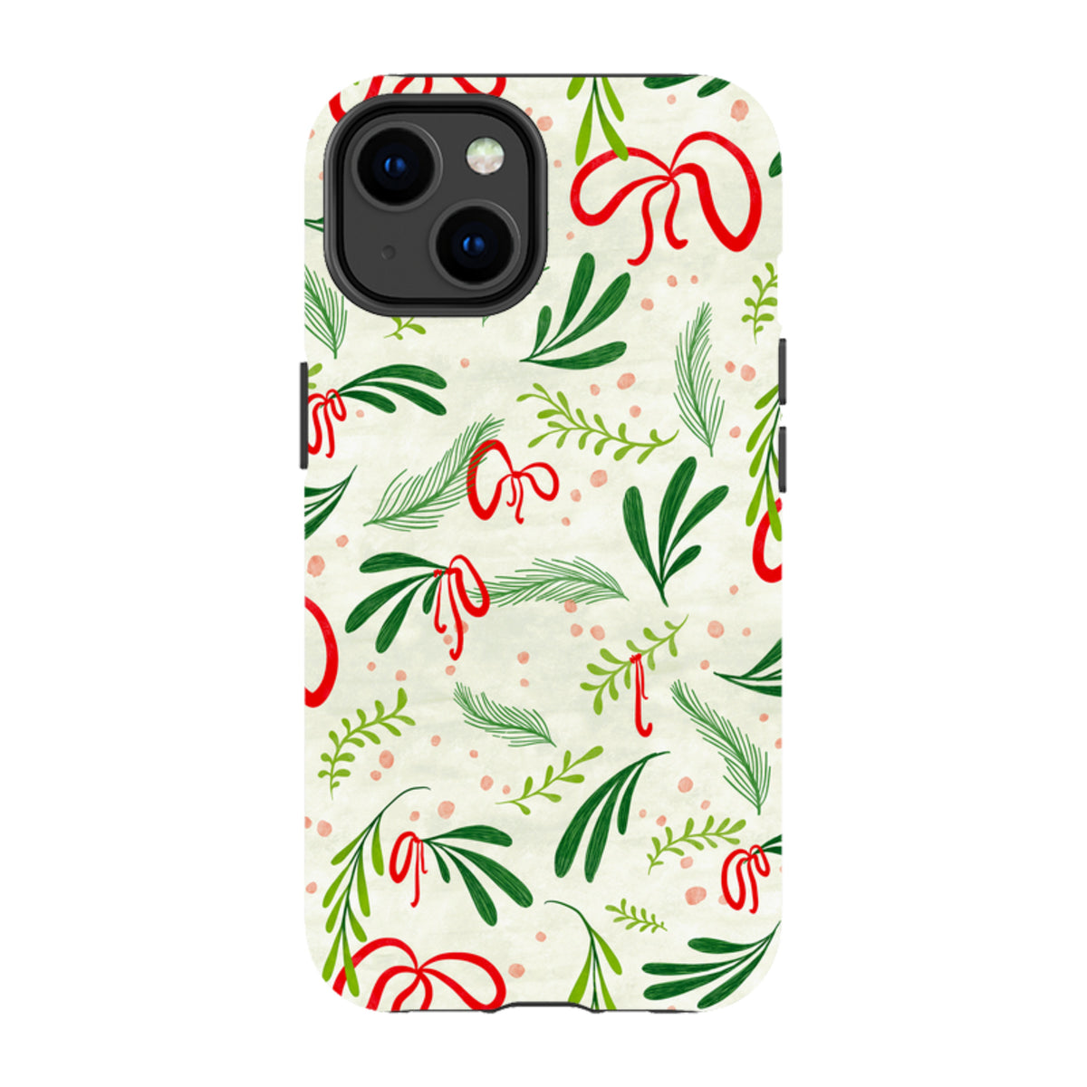 iPhone Tough Case - Christmas Bows By Katherine Quinn