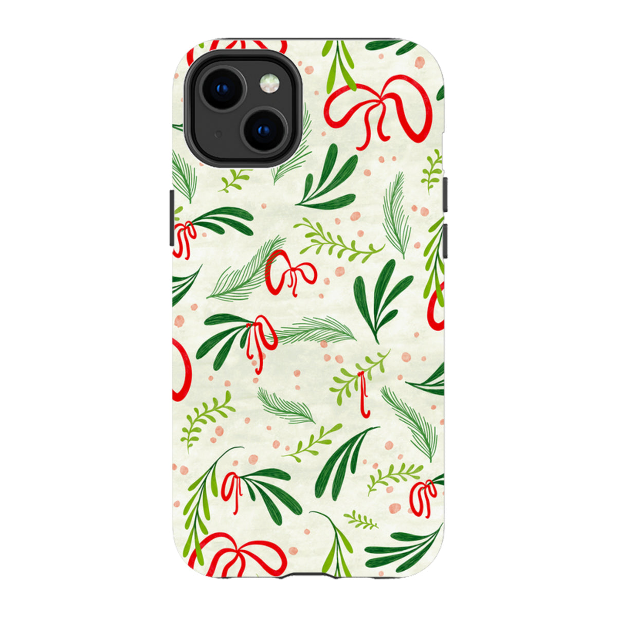 iPhone Tough Case - Christmas Bows By Katherine Quinn