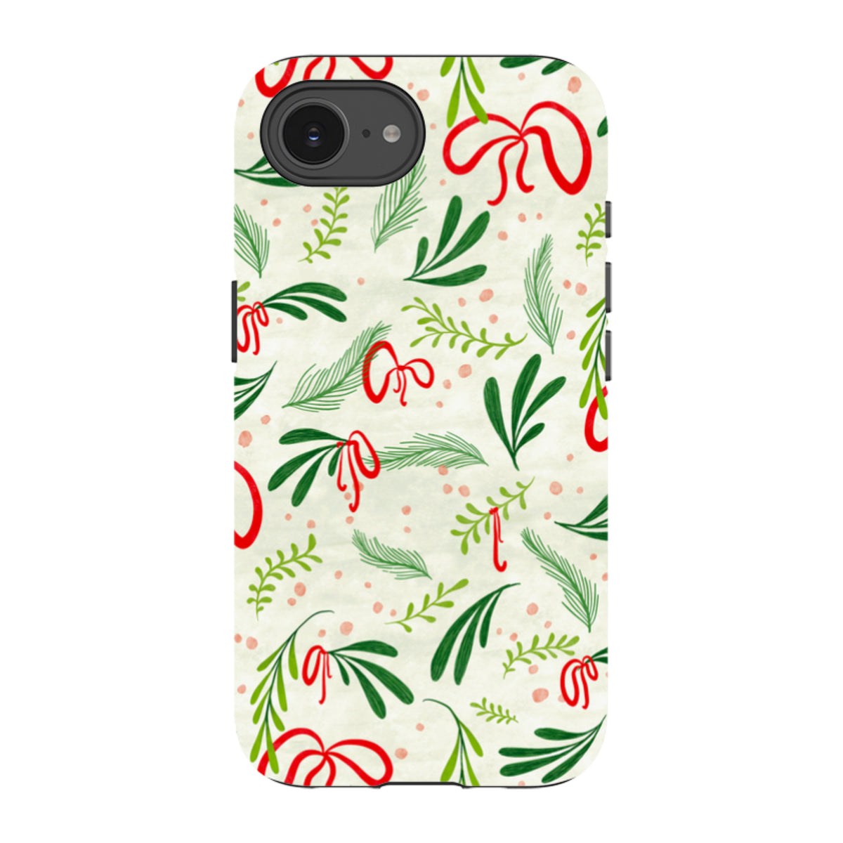 iPhone Tough Case - Christmas Bows By Katherine Quinn