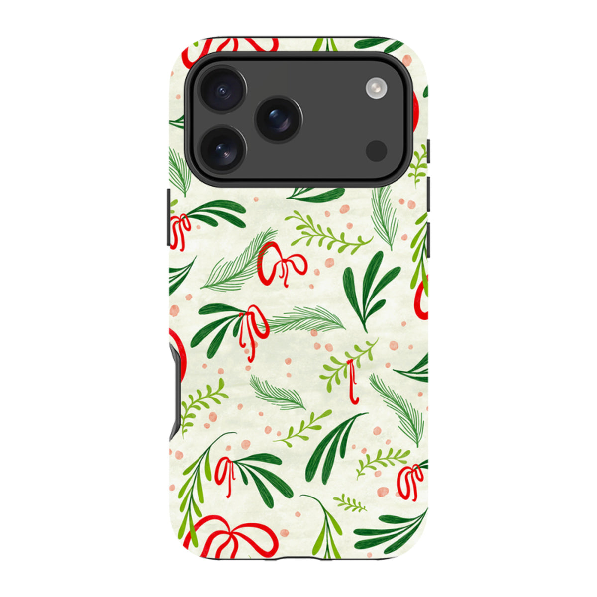 iPhone Tough Case - Christmas Bows By Katherine Quinn