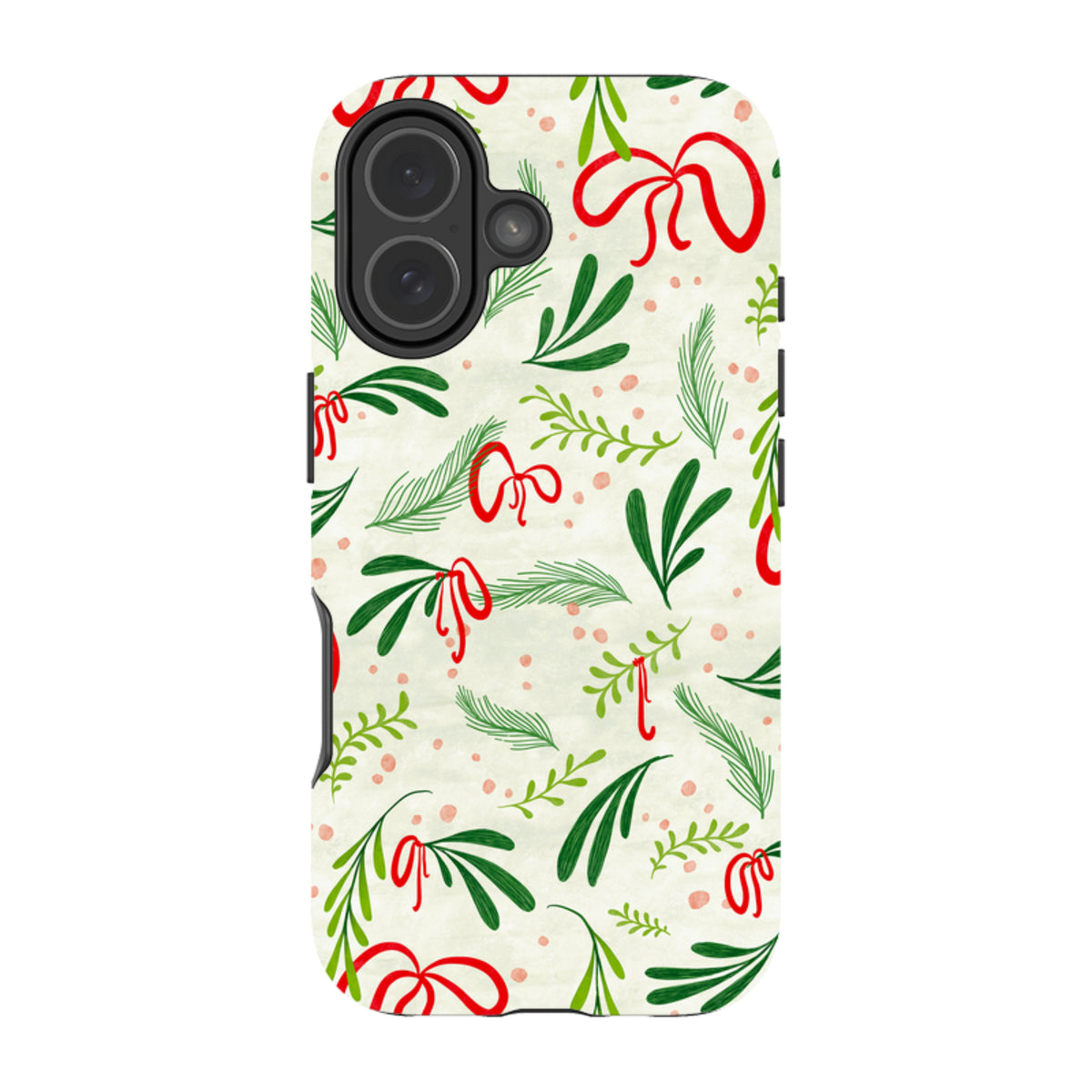 iPhone Tough Case - Christmas Bows By Katherine Quinn