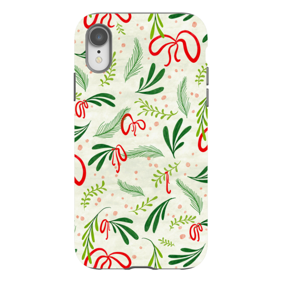 iPhone Tough Case - Christmas Bows By Katherine Quinn