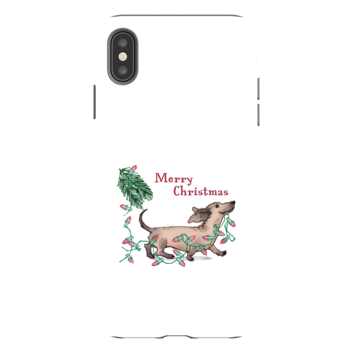 iPhone Hülle Robust - Weihnachtsdackel Von Liane Payne