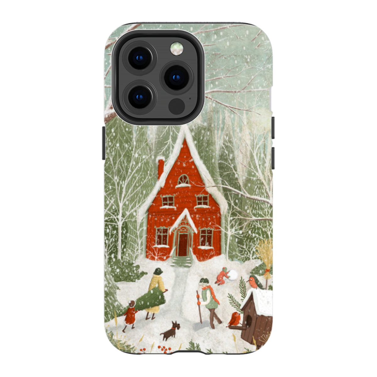 iPhone Tough Case -Christmas Garden Day By Maja Lindberg
