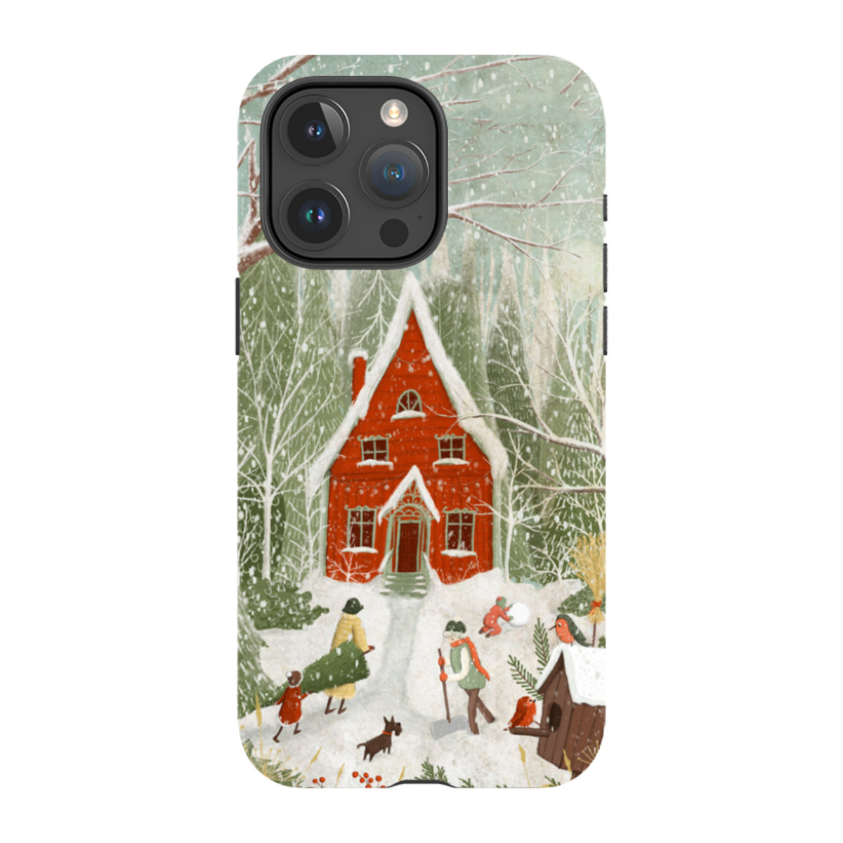iPhone Tough Case -Christmas Garden Day By Maja Lindberg