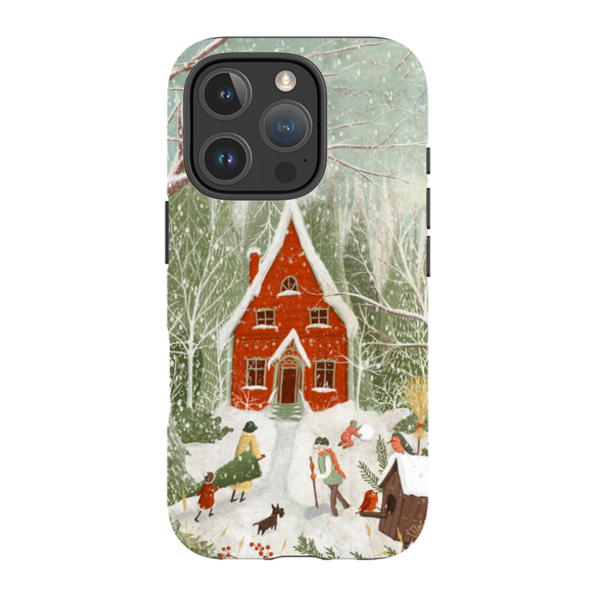 iPhone Tough Case -Christmas Garden Day By Maja Lindberg