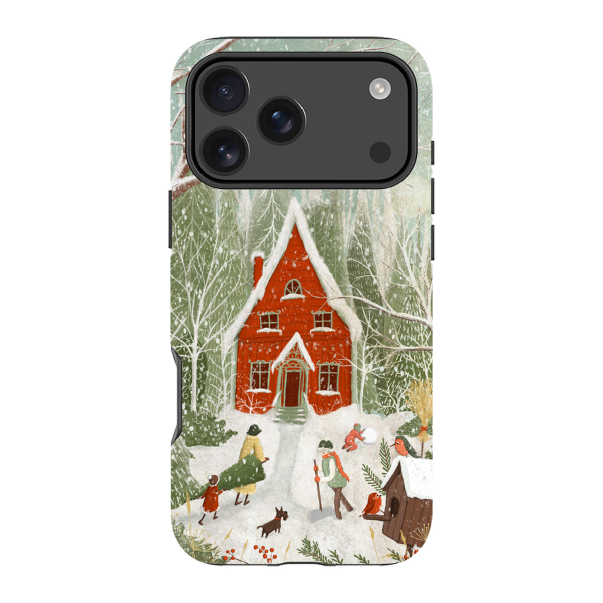 iPhone Tough Case -Christmas Garden Day By Maja Lindberg