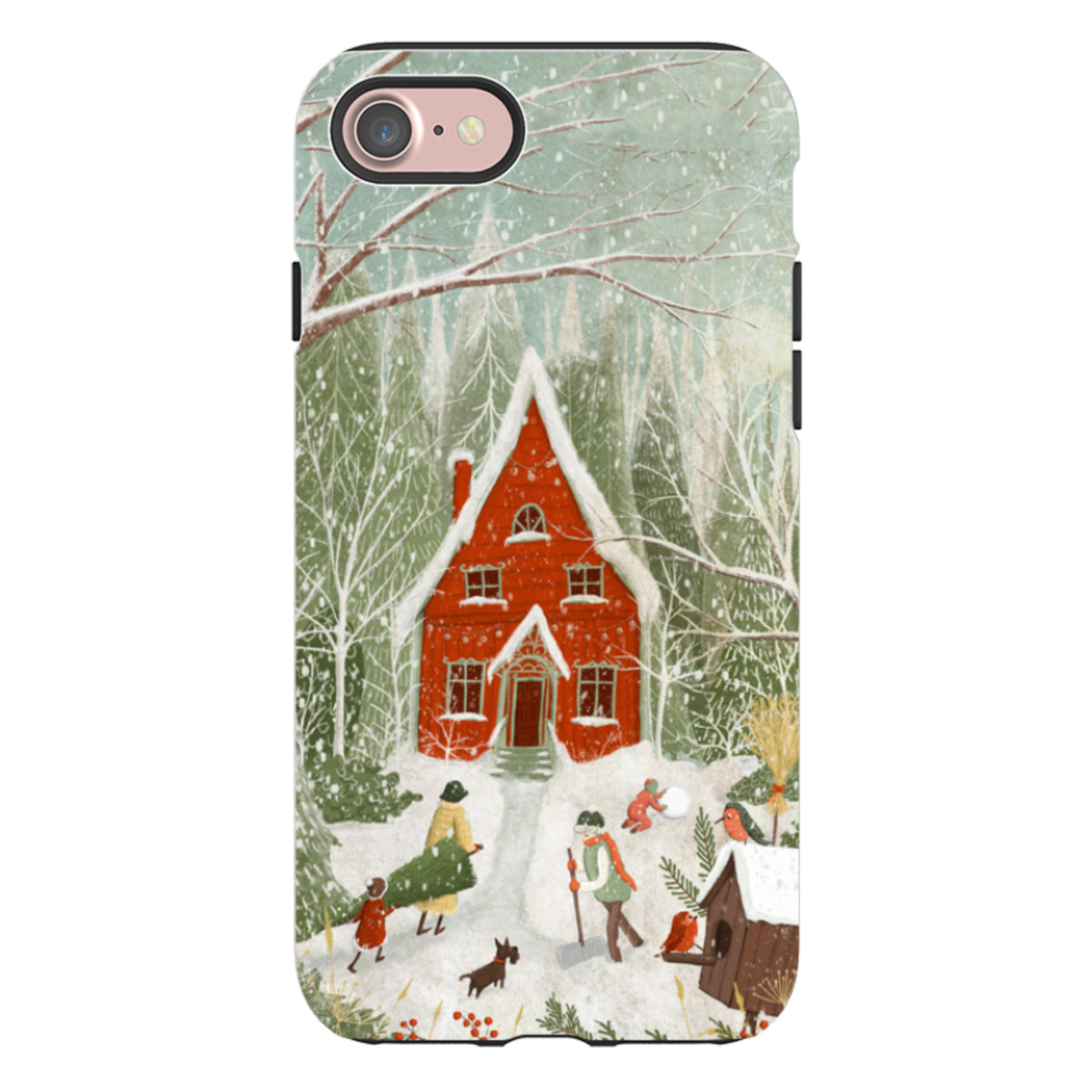 iPhone Tough Case -Christmas Garden Day By Maja Lindberg