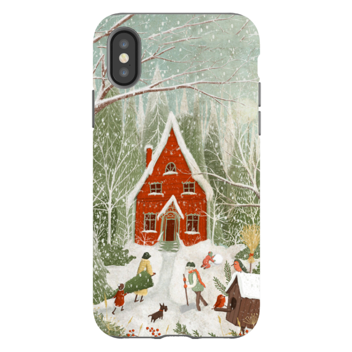 iPhone Tough Case -Christmas Garden Day By Maja Lindberg