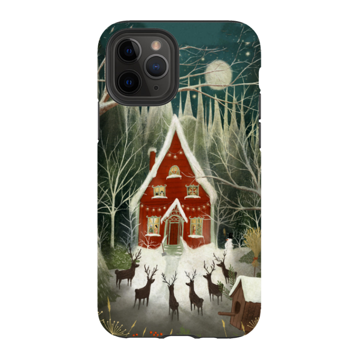 iPhone Tough Case - Christmas Garden Night von Maja Lindberg