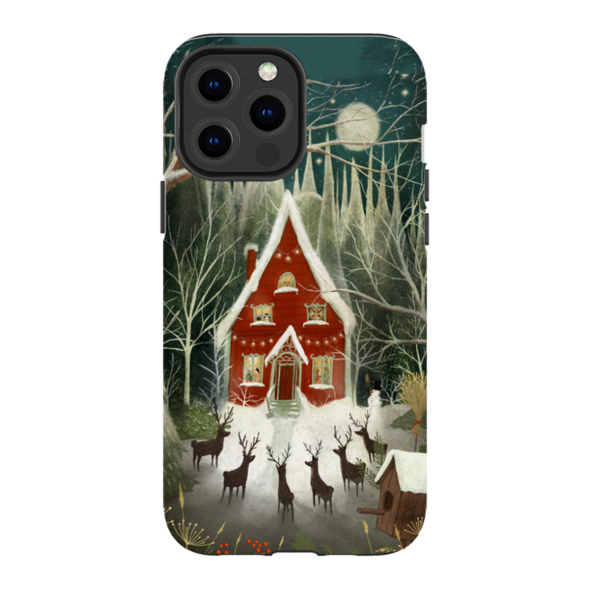 iPhone Tough Case - Christmas Garden Night von Maja Lindberg