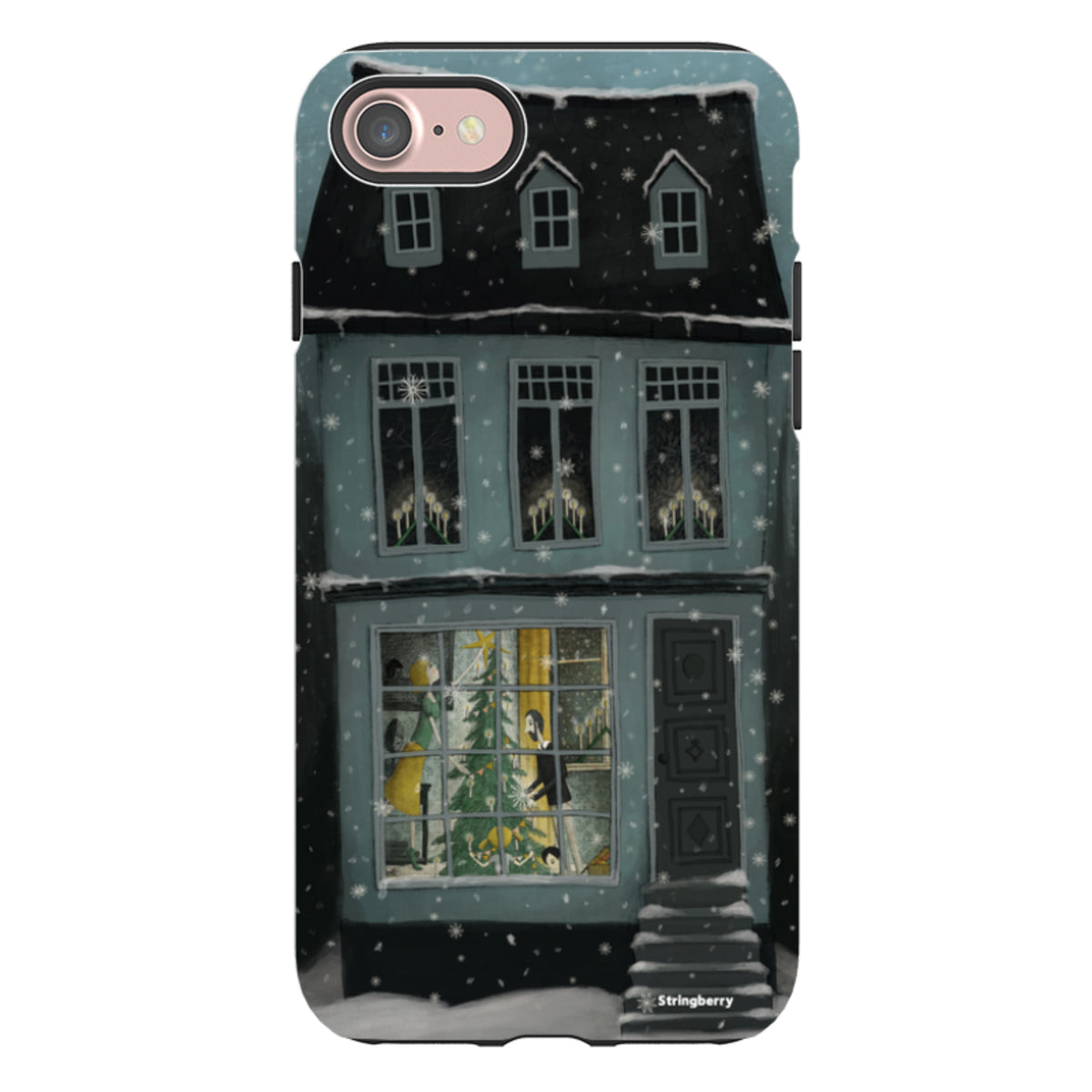 iPhone Tough Case - Christmas House By Maja Lindberg