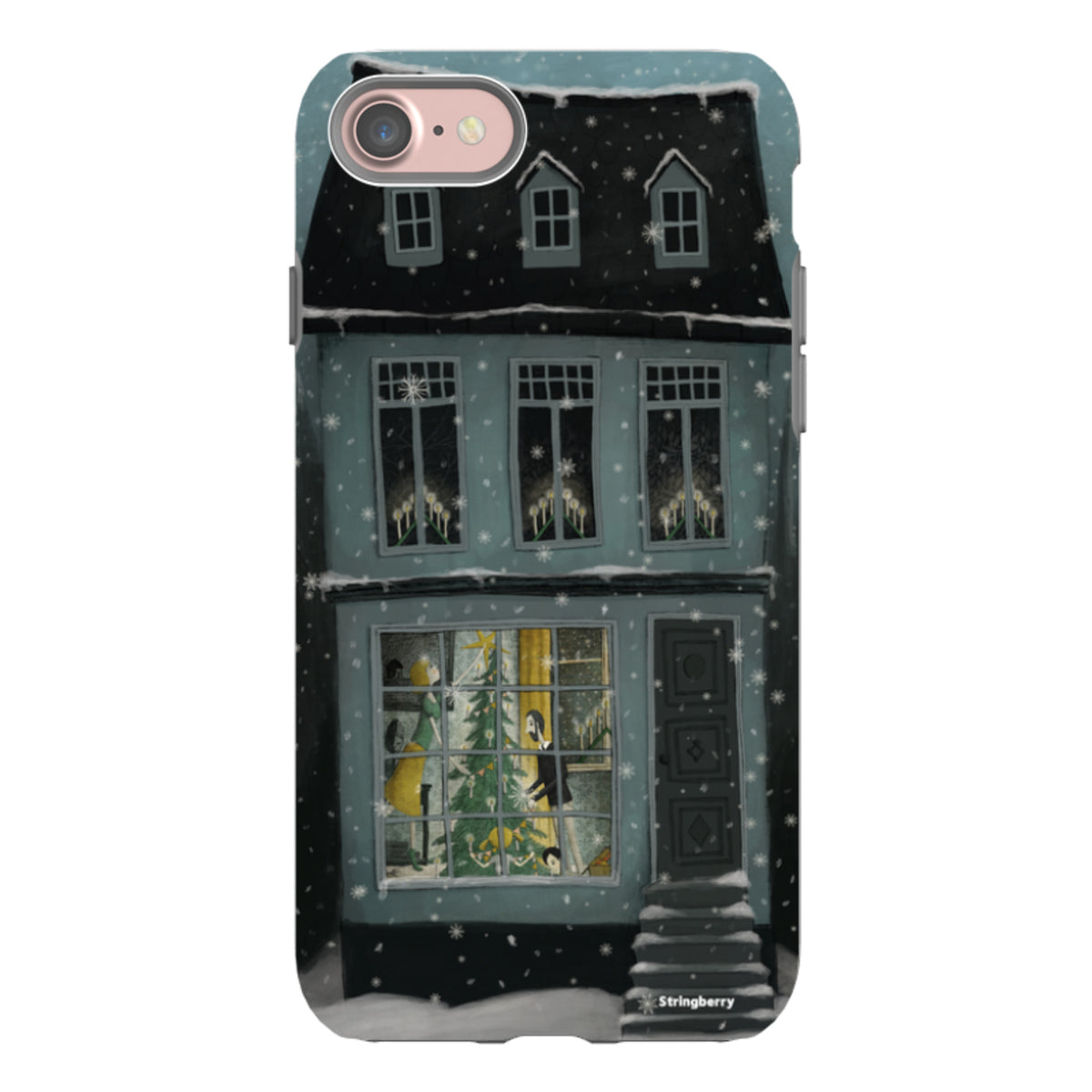 iPhone Tough Case - Christmas House By Maja Lindberg