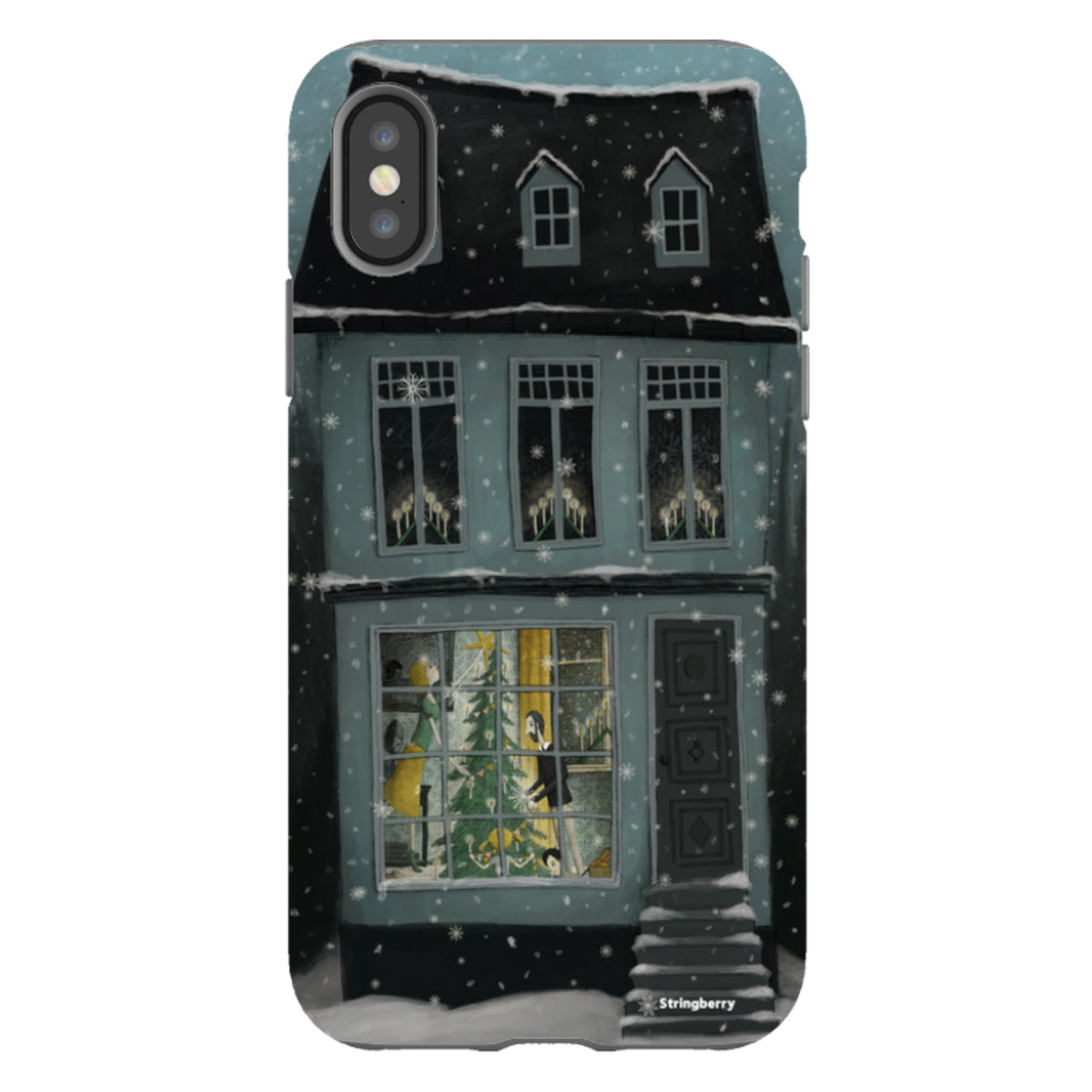 iPhone Tough Case - Christmas House By Maja Lindberg