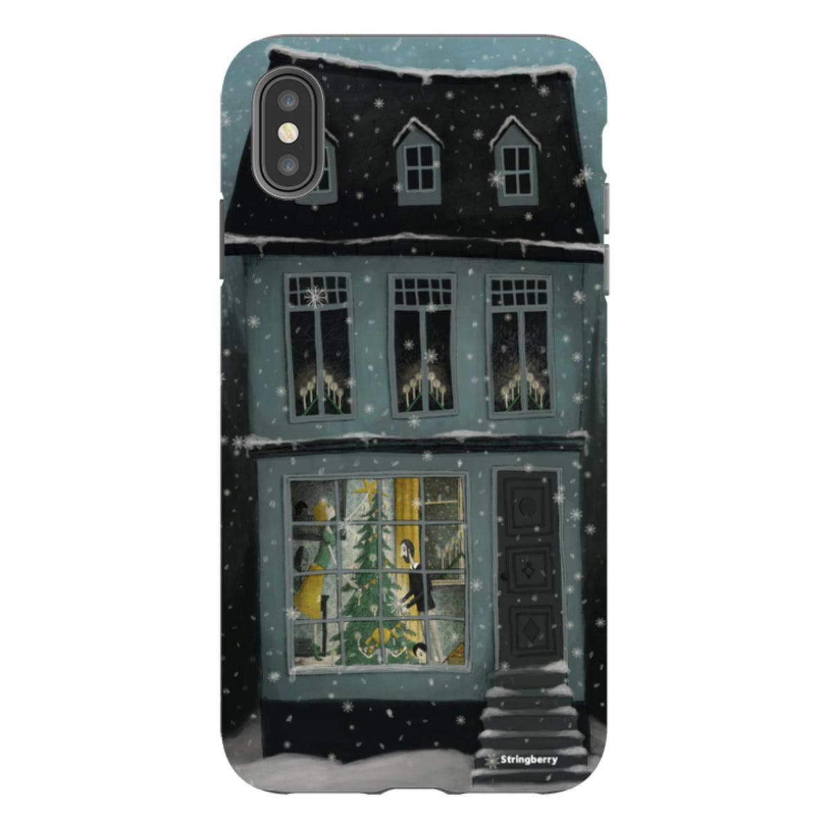 iPhone Tough Case - Christmas House By Maja Lindberg