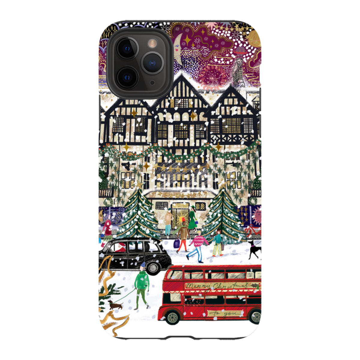 iPhone Tough Case - Christmas In London By Emma Frances Grant