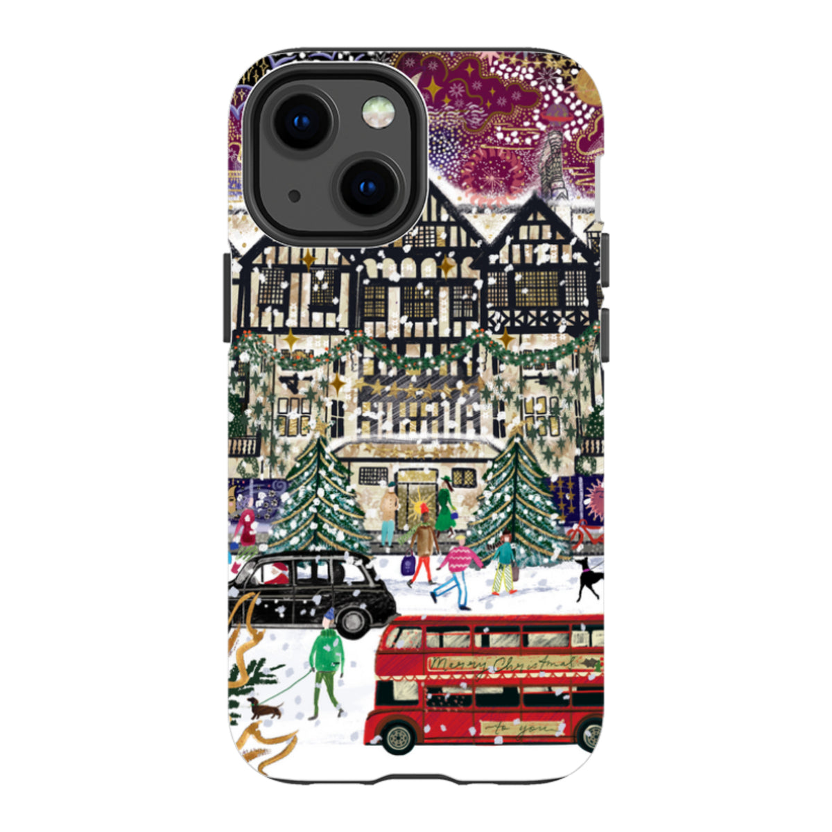 iPhone Tough Case - Christmas In London By Emma Frances Grant