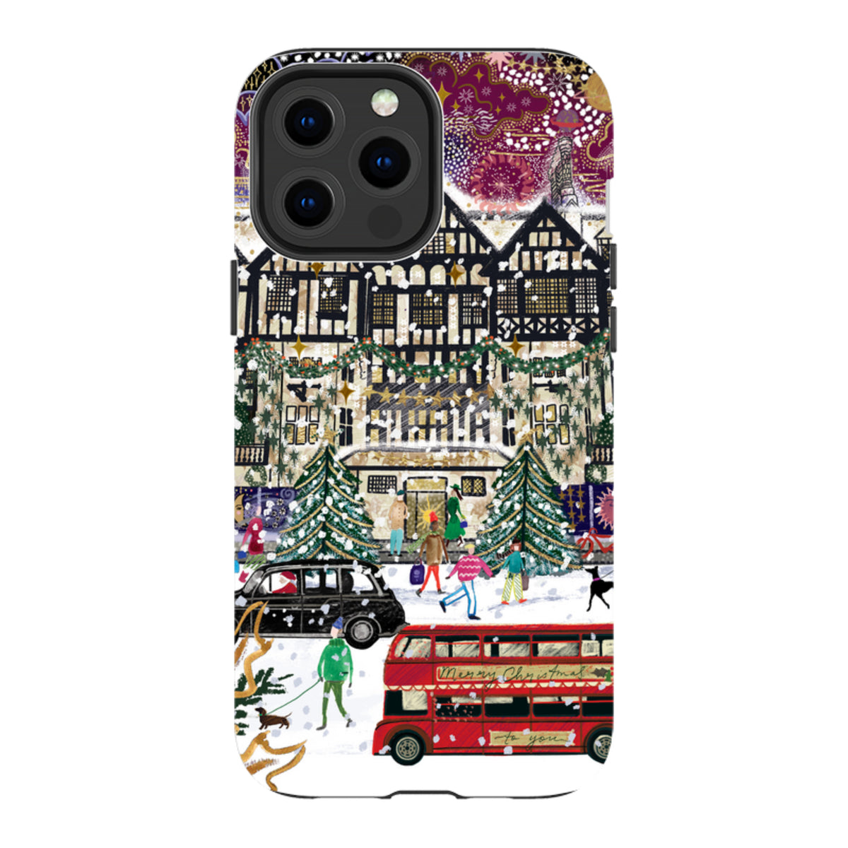 iPhone Tough Case - Christmas In London By Emma Frances Grant