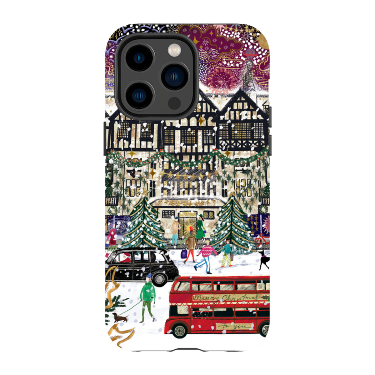 iPhone Tough Case - Christmas In London By Emma Frances Grant