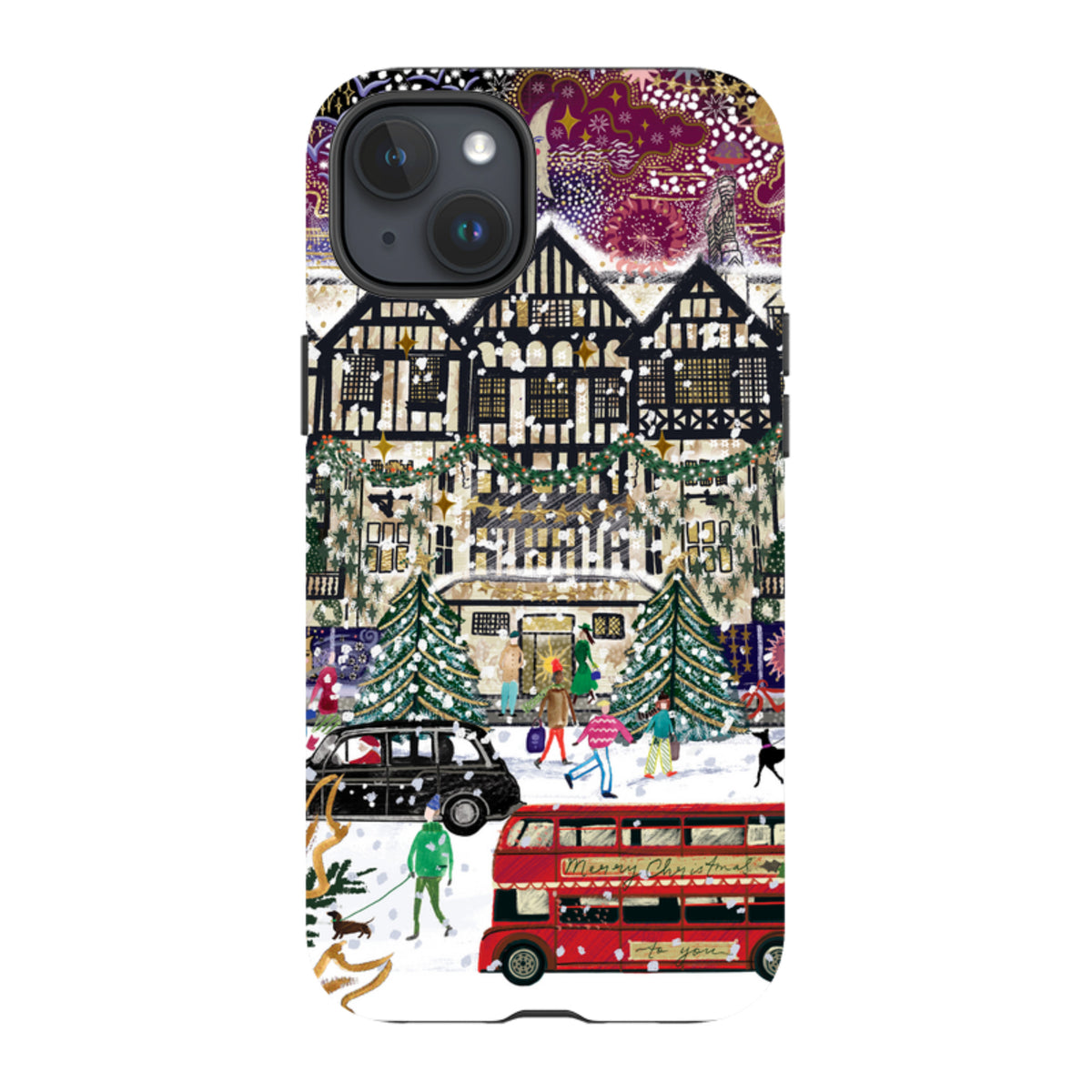 iPhone Tough Case - Christmas In London By Emma Frances Grant