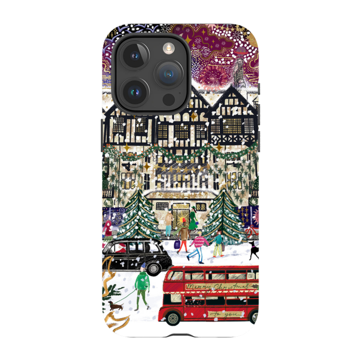 iPhone Tough Case - Christmas In London By Emma Frances Grant