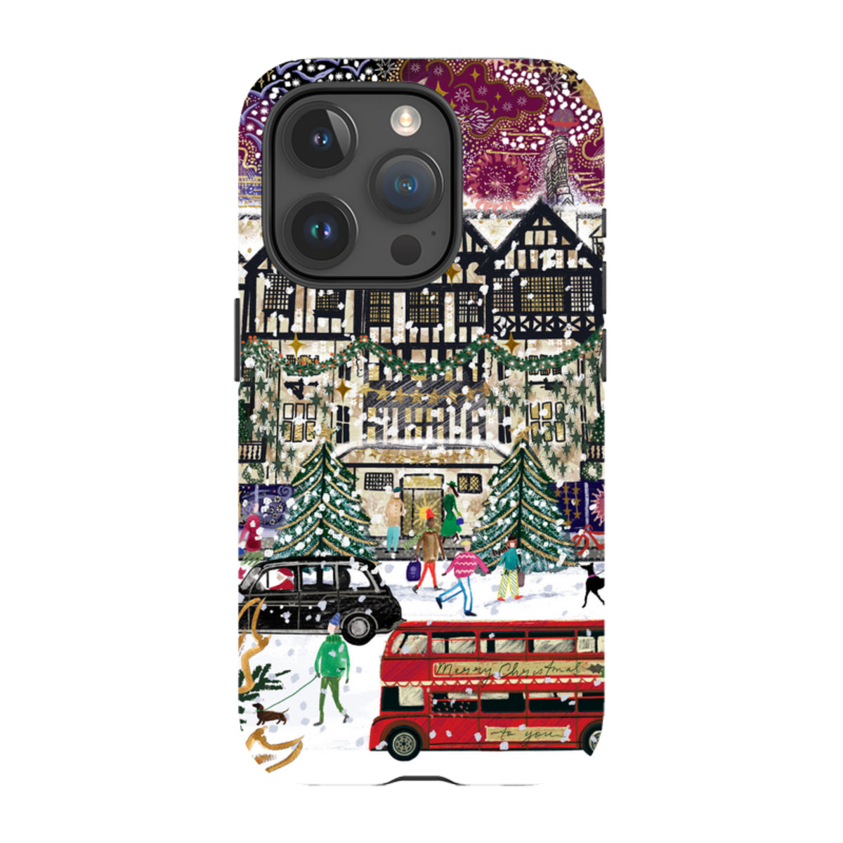 iPhone Tough Case - Christmas In London By Emma Frances Grant