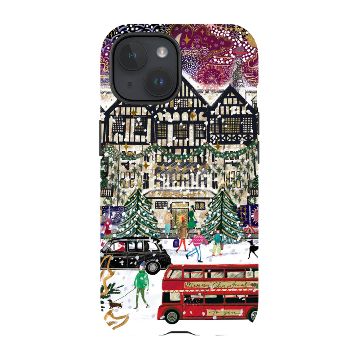 iPhone Tough Case - Christmas In London By Emma Frances Grant