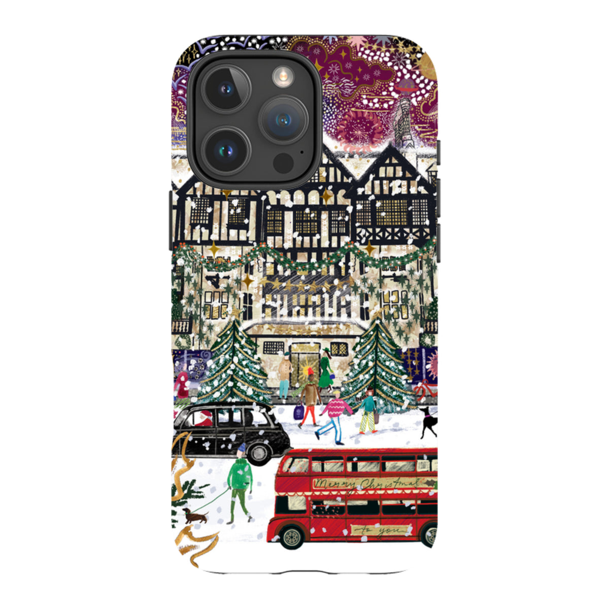 iPhone Tough Case - Christmas In London By Emma Frances Grant