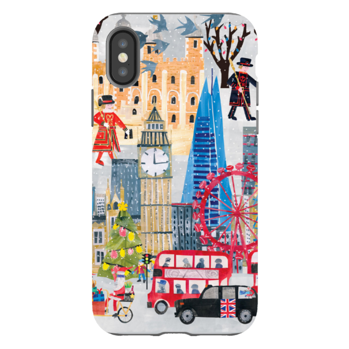 iPhone Tough Case - Christmas In London By Tracey English