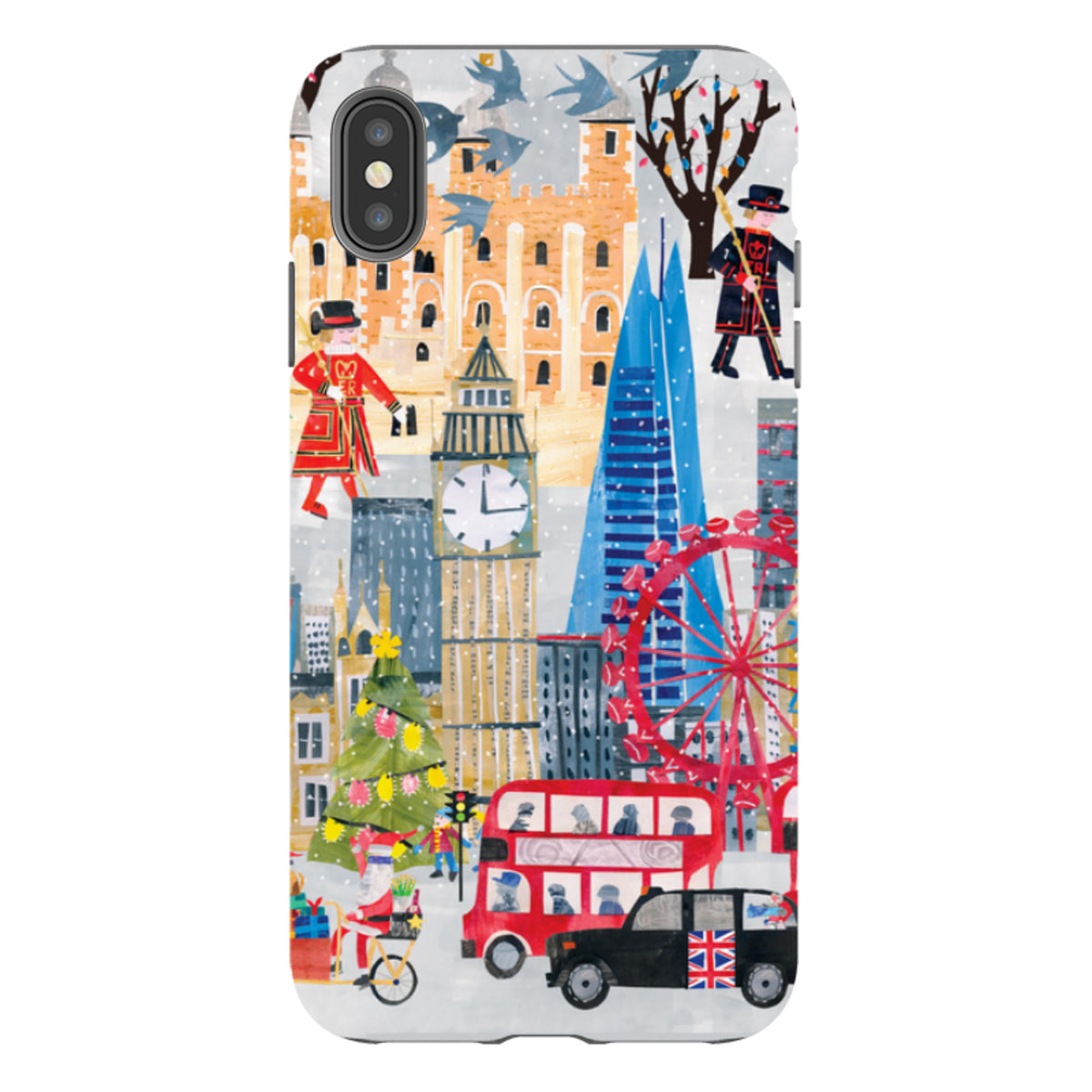 iPhone Tough Case - Christmas In London By Tracey English