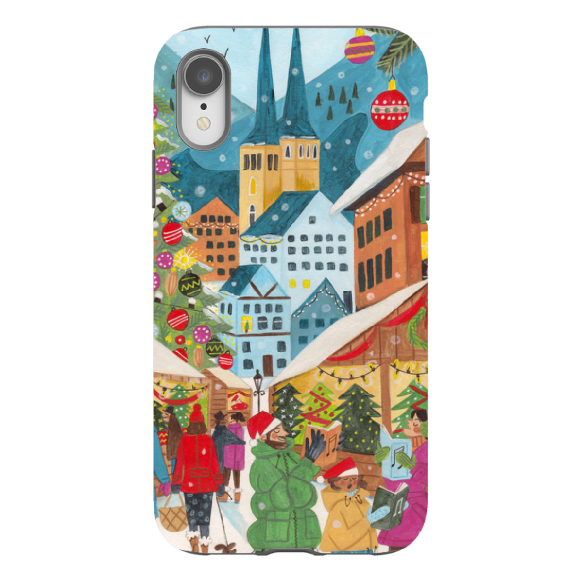 iPhone Tough Case - Christmas Market By Caroline Bonne Muller