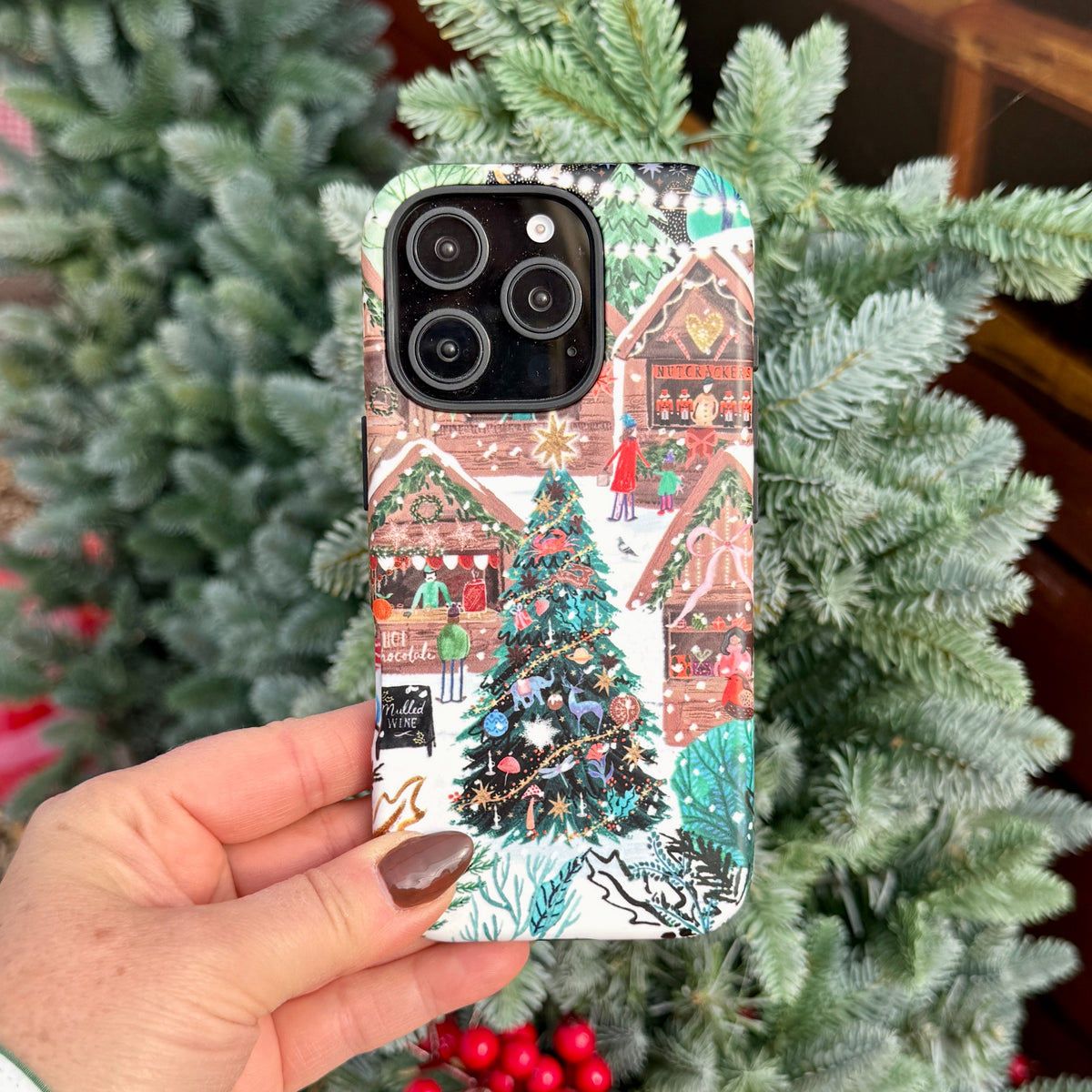 iPhone Tough Case - Christmas Market Magic By Emma Frances Grant