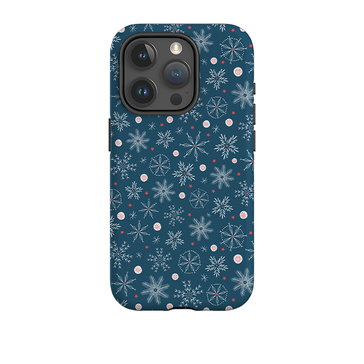 iPhone Tough Case - Christmas Snowflakes By Ali Brookes